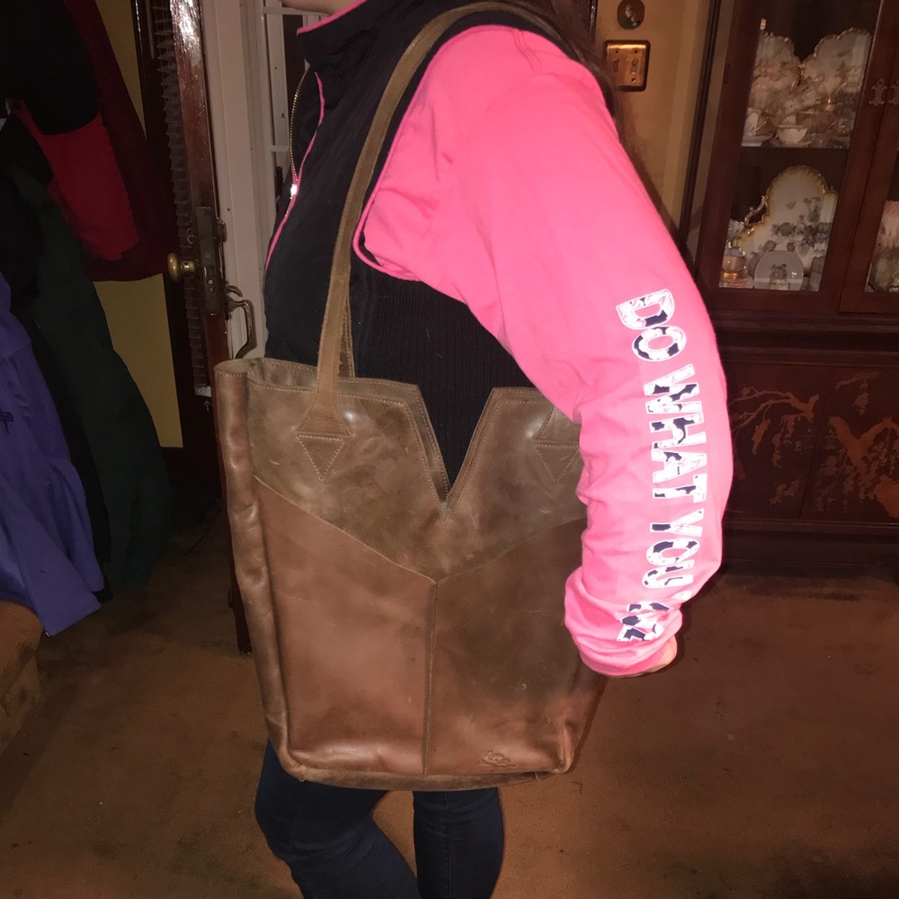 TOMS Leather Tote—NBW